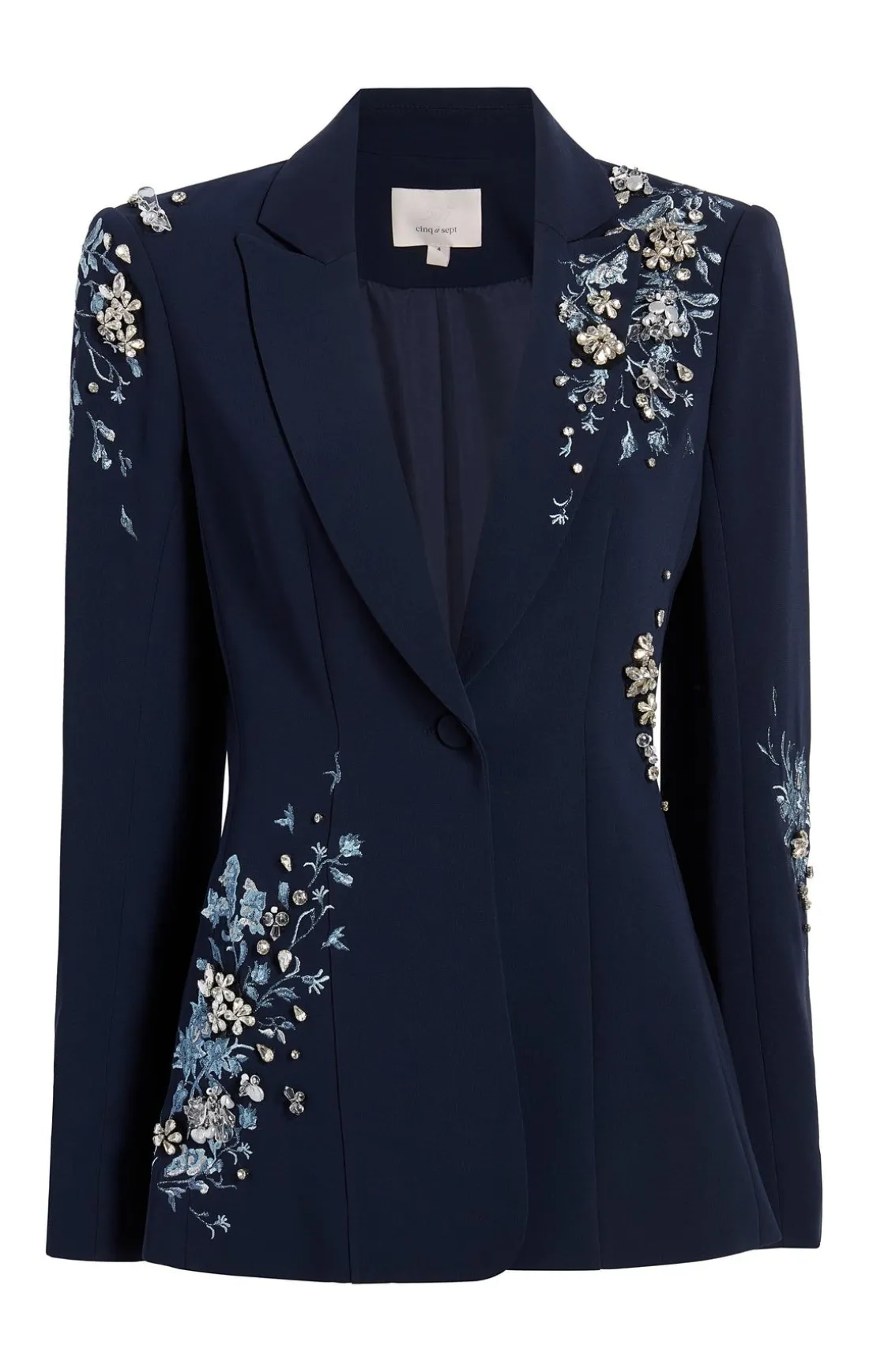 Coastal Floral Embellished Cheyenne Blazer