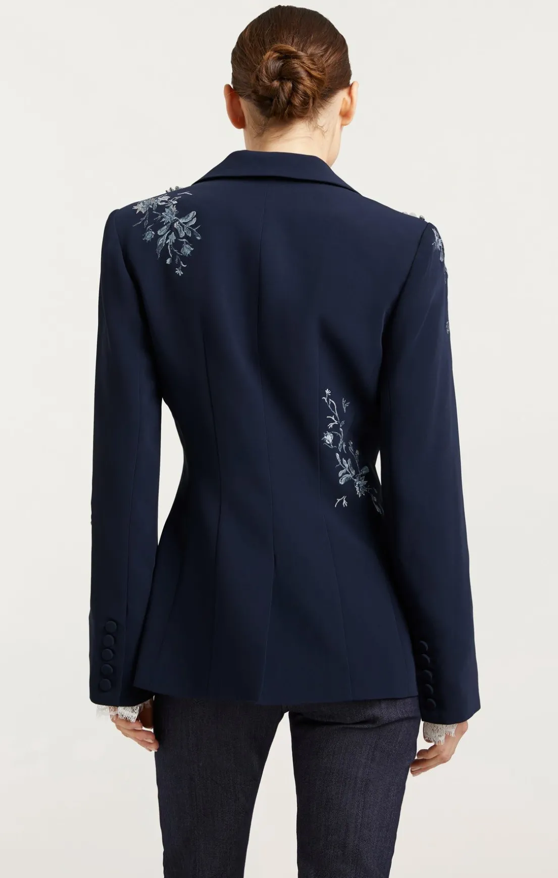 Coastal Floral Embellished Cheyenne Blazer
