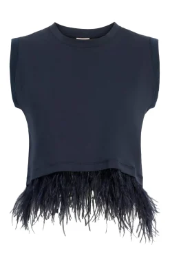 Cropped Feather Tee