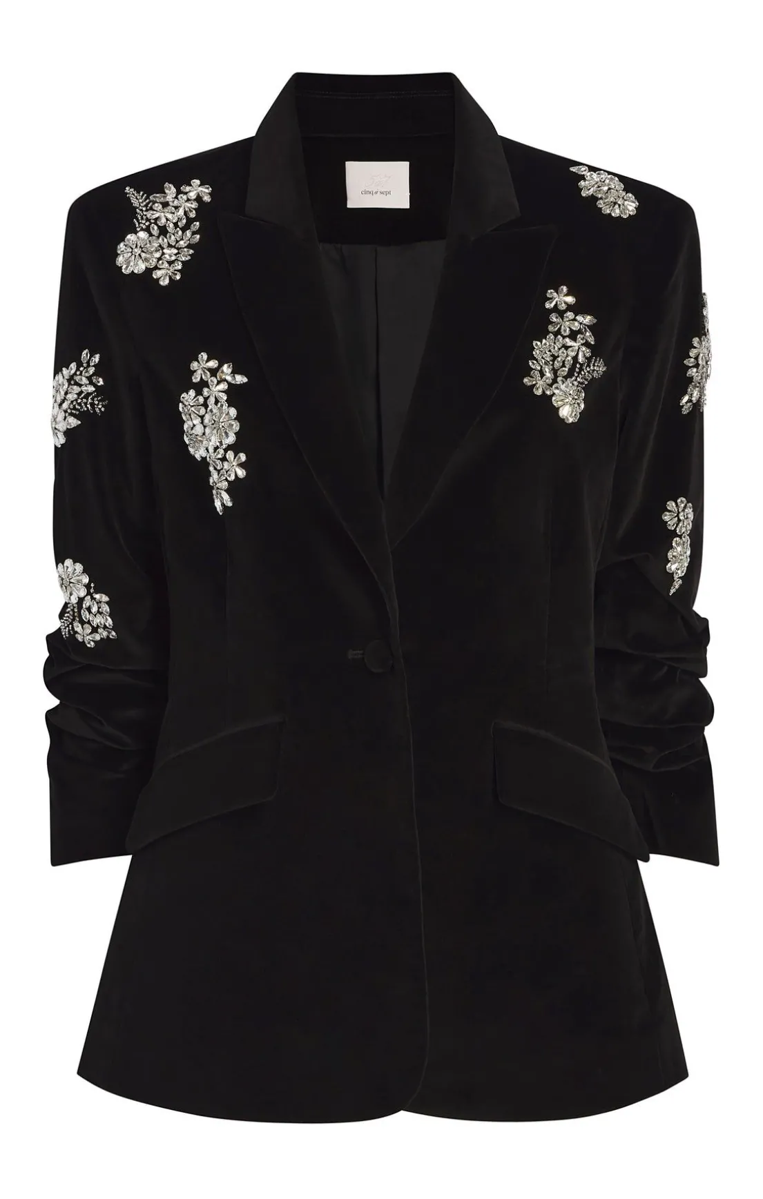 Crystal Ivy Chenille Scrunched Cheyenne Blazer