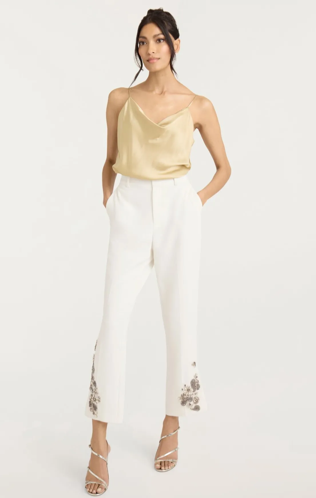Diamond Daisies Cropped Kerry Pant