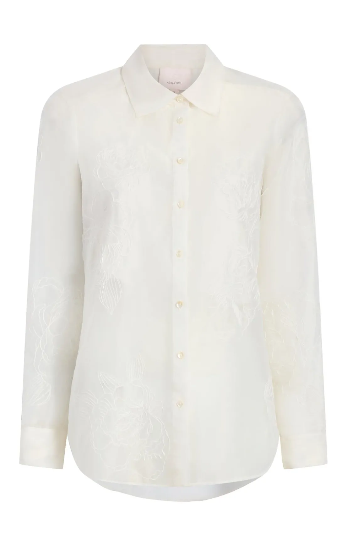 Embroidered Organza Luna Top