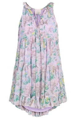Light Washed Floral Sleeveless Phyllis Dress