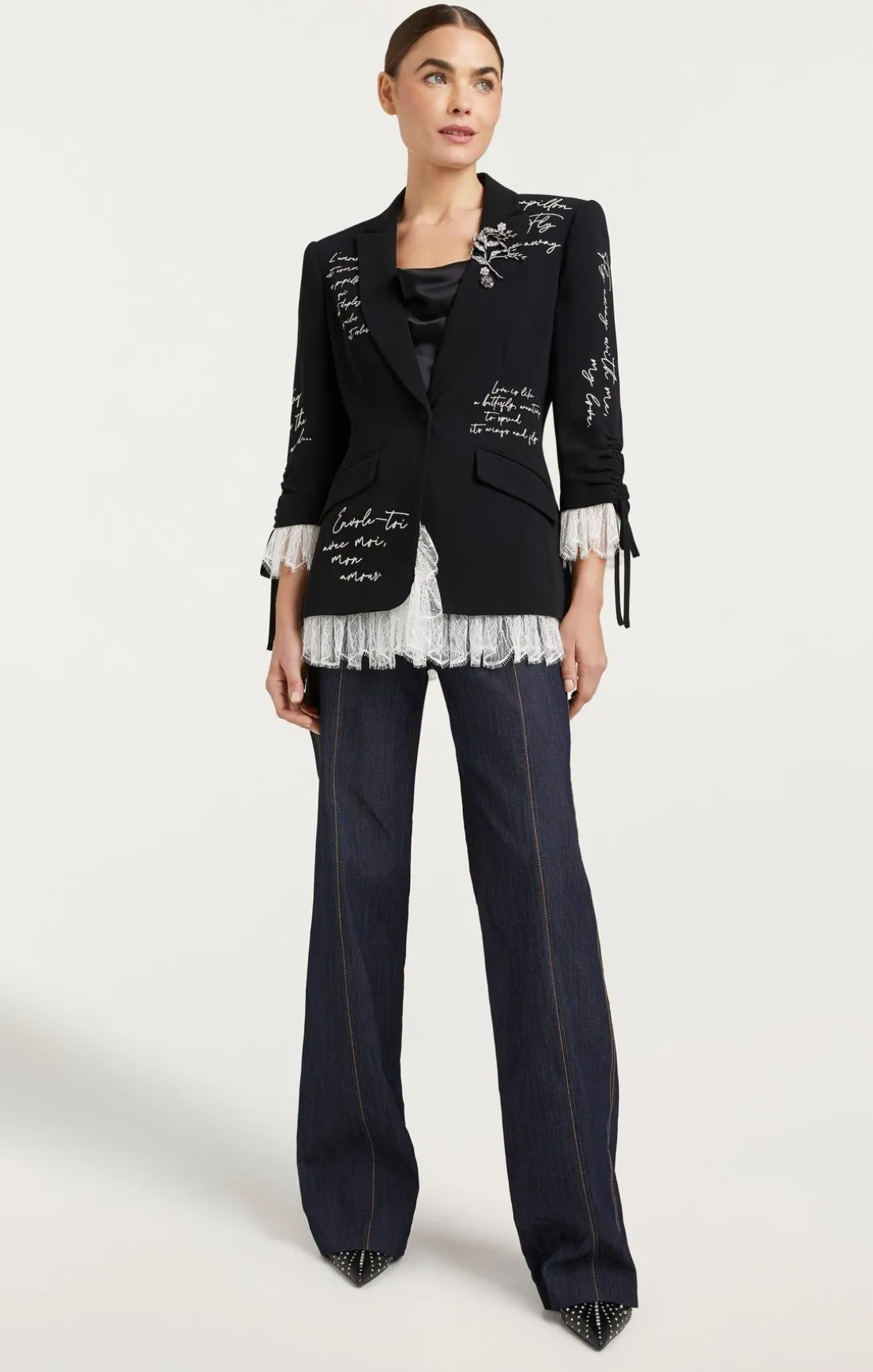 Mon Amour Embellished Roxie Blazer
