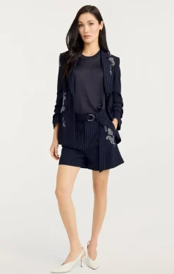 Paisley Pinstripe Khloe Blazer