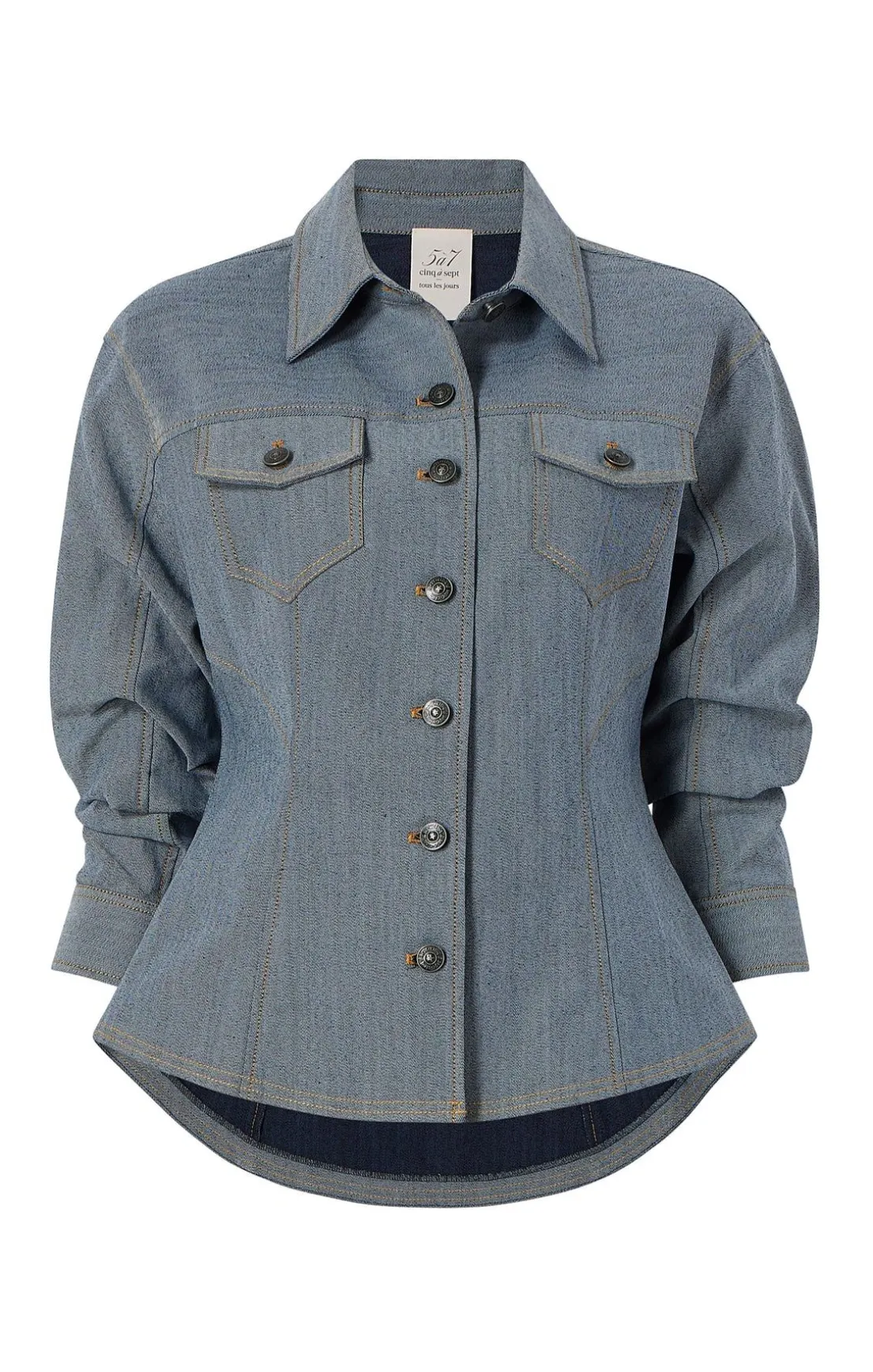 Reverse Denim Scrunched Canyon Jacket