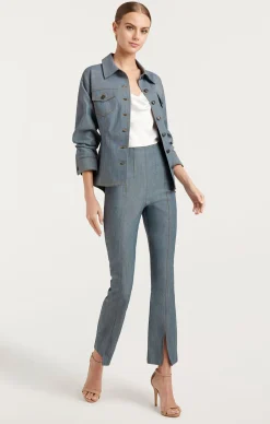 Reverse Denim Scrunched Canyon Jacket