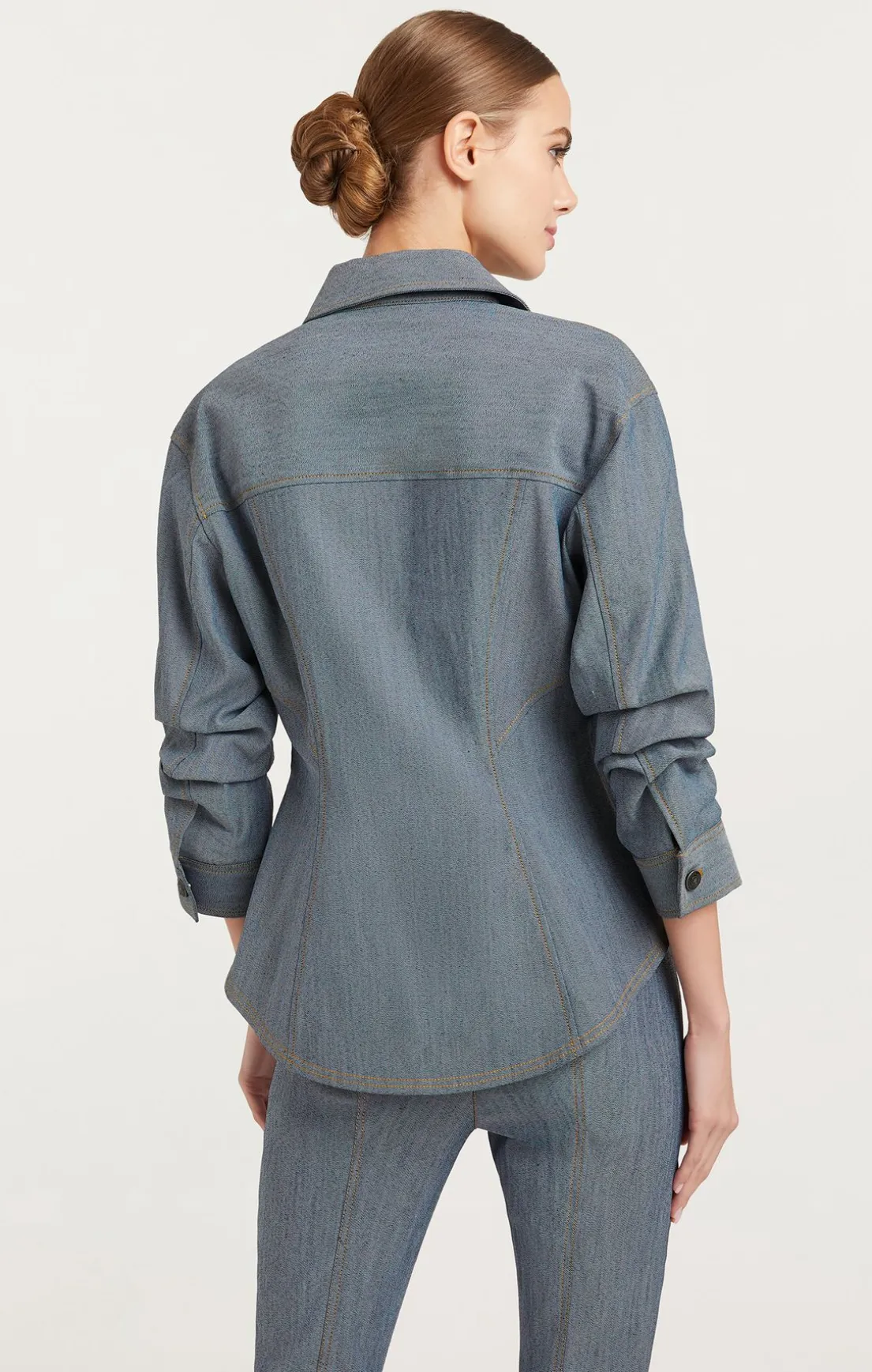 Reverse Denim Scrunched Canyon Jacket