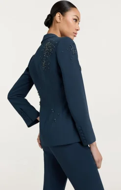 Rhinestone Crackle Embellished Cheyenne Blazer