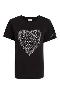 Rhinestone Love Letter Heart Tee