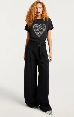 Rhinestone Love Letter Heart Tee