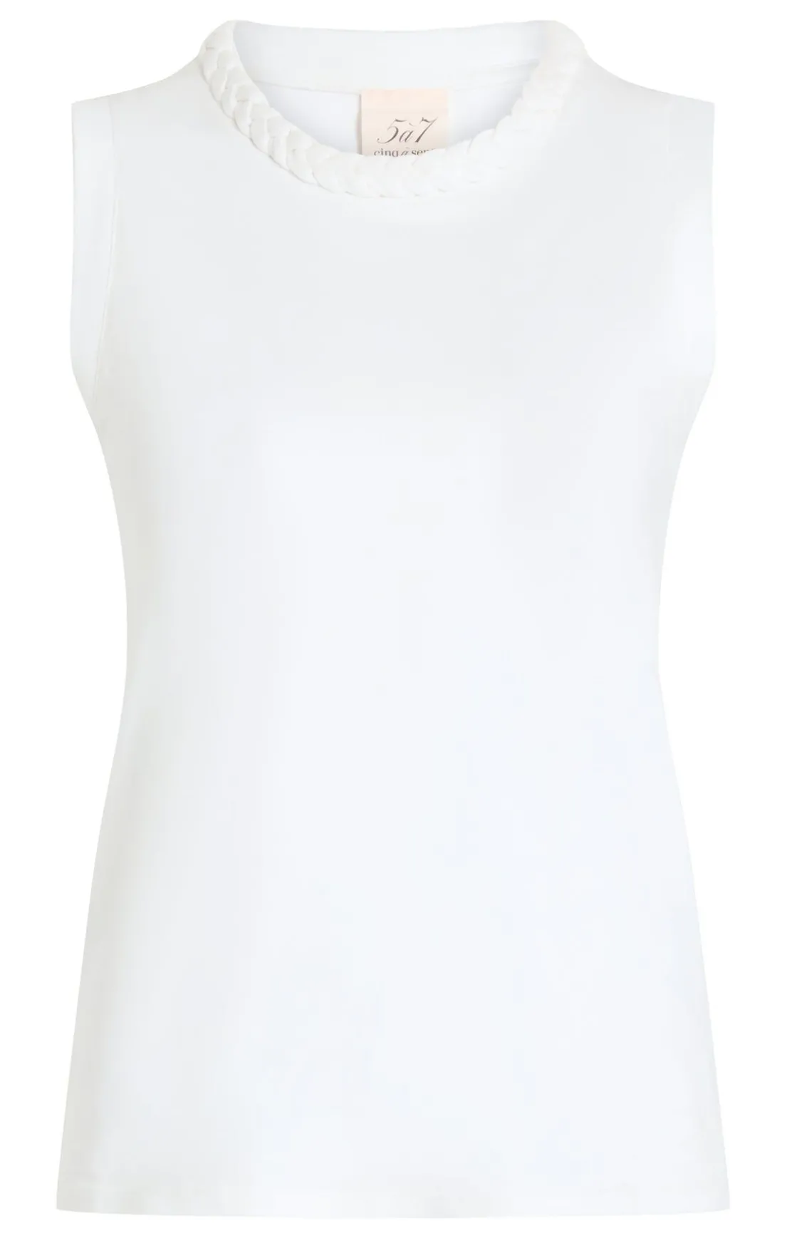 Sleeveless Braided Tee